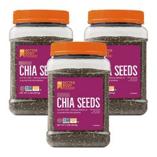 베터바디푸즈 블랙 치아 씨드 프로틴, 3개, 907g