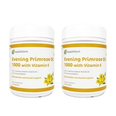 (뉴질랜드직배) 헬스팜 프리미엄 달맞이꽃 종자유 감마리놀렌산 1g 180캡슐 2개 Healthfarm Primium Evening Primrose Oil 180 Softgels