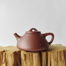 宜興紫砂壺原礦紫泥子冶石瓢壺210cc經典款式優質泥料, 1個