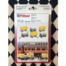 1 87 HO比例 貨物平板車套餐 德國 微縮 需自行上色塗裝, 參考詳情頁