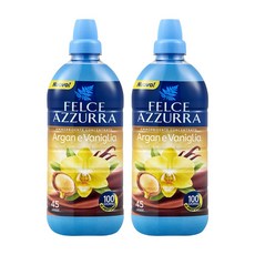 펠체아주라 이탈리아 150년 향좋은 초고농축 섬유유연제 아르간 바닐라, 900ml, 2개