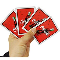 마술도구 패킷트릭 초보자 장기자랑 학예회 카드가 순차적으로 뒤집히고 바뀌는 코카콜라 카드-콜라 백, 1개