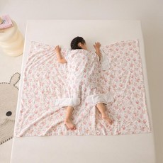아동용 순면 거즈 수면 조끼 배 보호대 사계절 뒤척임 방지