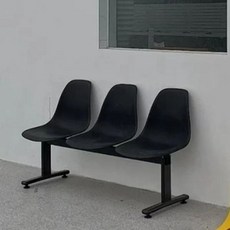 버스정류장 공원 의자 버스 웨이팅 정류장 대기실 야구장 벤치, T. 매트블랙 3인용 선반