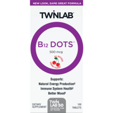 TWINLAB 維他命B-12補充錠 500mcg, 100顆, 1盒
