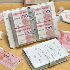 올원픽 달러북 유로 수집 지폐 머니북 팁북 케이스, 앨범+이중 칸 10장