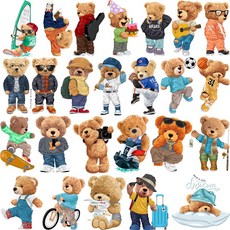 의류 열전사지 곰돌이 베어 애니멀 31종(g015) 옷리폼 다리미 전사지제작, 28.레스트 곰돌이, 1개