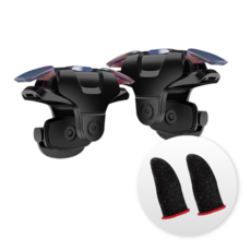 배틀그라운드 배그 트리거 모바일 조이스틱 골무 세트, 1세트, 코발트, M416