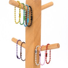 1P 칼라 메탈 구슬줄 10cm 옵션 7