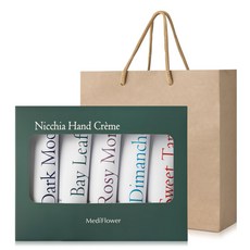 MediFlower Nicchia香氛護手霜 5種+手提袋組, 250g, 1組