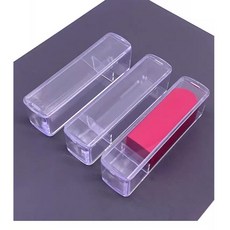 透明印章盒辦公室桌面收納盒，防塵印章保護盒，多格分類收納，簡約時尚, 透明