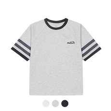 폴햄키즈 폴햄키즈 시그니처 공용 아이차 링거 테이핑 5부 반팔티_PKE2TS3530