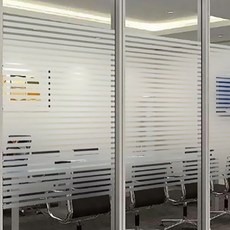붙이는 블라인드 스트라이프 패턴 무점착 창문 시트지 100x300cm 대형사이즈, 상세페이지 참조