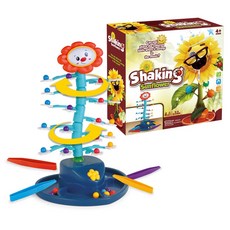 會跳舞的向日葵 平衡遊戲 搖擺向日葵 兒童桌遊 專注力訓練 親子互動 (附音樂/4人對戰), 1個