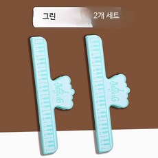 대형 피아노 악보 고정 클립 가성비 멀티 음표 악보집 페이지 홀더 집게, 2개, 그린  2개