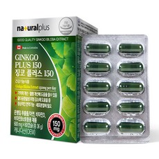 네추럴플러스 캐나다 징코플러스150 600mg x 60캡슐, 60정, 1개