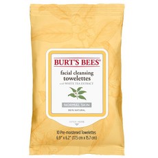 BURT'S BEES 潔膚巾 17.5*18.7cm, White Tea Extract, 1包, 10張