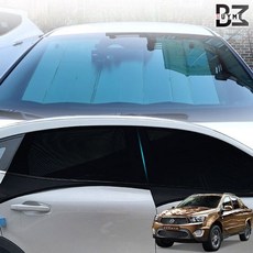 코란도스포츠 차박 캠핑 모기장 햇빛가리개세트, 모기장 승용 6종세트