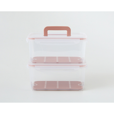 모던하우스 깍뚝수박 소분보관용기 핸들형 4L 2P세트 KC0423011, 2개