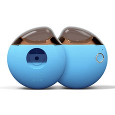 LIMELIJIAN 電動磨甲器，安全修剪，USB充電，多色可選，輕鬆美甲, 1個, 藍