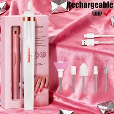 휴대용 전기 네일 폴리쉬 드릴 멀티 파일 도구, 1개, 1. White