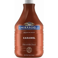Ghirardelli 프리미엄 초콜릿 시럽 2.47kg, 소스 항아리형 용기, 캐러멜
