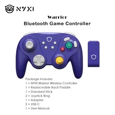 Gamecube/WII/Switch2 무선 게임패드용 NYXI Warrior Bluetooth 컨트롤러, 02 purple