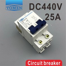2P 25A DC 440V 회로 차단기 MCB C 곡선, 1개