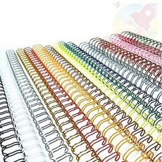 GR 와이어링 2대1 16mm 흑색 60p 코일링 제본와이어링