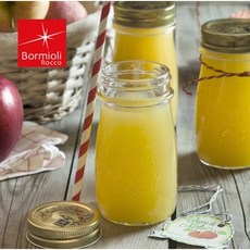 이태리 내열 유리병 밀크티병 주스병 밀폐 뚜껑 유리 우유병 쥬스 용기, 200ml, 1개