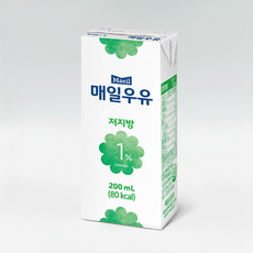 매일우유 멸균 저지방 우유 1프로 200ml x 24팩