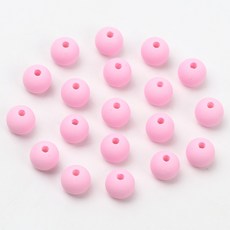 680mm 마카롱 컬러 매트 아크릴 비즈 라운드 스페이서 루즈 비즈 쥬얼리 만들기 DIY 팔찌 목걸이 공예 액세, 02 Dark Pink, 1개