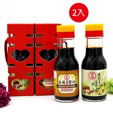 DIY傳統喜慶雙囍醬油 - 廚房調味好幫手，增添餐桌喜慶氛圍, 1個, 香醇醬油*1+香菇素蠔油*1,不用腰封