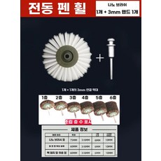 섬유연마 브러시 솔 브러쉬 폴리싱 욕조 타일 청소 전동 드릴용 녹제거 세척 광택, 1개, A. 전동 칫솔모 나노 블레이드 1개 + 3mm 손잡이