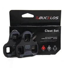 BUCKLOS 公路車踏板鎖片 0/4.5/9度可調浮動 適用 KEO 系統, 0 - for KEO - 黑色, 1套