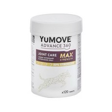 惠康小舖 優骼服 YuMove ADVANCE 360 Dog 犬 超強版max 英國, 1個, 狗優骼服超強版max120錠