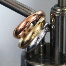 3mm라운드링 써지컬스틸반지 14k도금 실버 골드 로즈골드 남자 남녀공용 여성 여자 반지레이어드