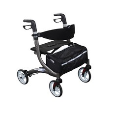 케어룸의료산업 실버카 보행보조기 어르신 할머니 유모차, 1개, 그레이