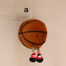 배구공 인형 봉제 농구공 베개 쿠션 축구공 선물 배구공, 1개, 농구공 18cm