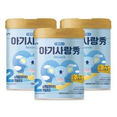 아기사랑수 어드밴스 분유 2단계, 750g, 3개