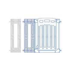 VIVIbaby【台灣現貨】JTC日本安全門欄/樓梯圍欄/柵欄 安全門欄 防護欄【加送10cm延長片】, 延長片26CM