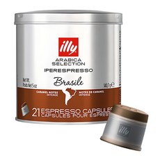 illy 意利 阿拉比卡精選 巴西咖啡膠囊, 6.7g, 21顆, 1罐