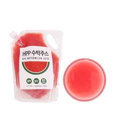 [딜라잇가든]냉동HPP수박주스 땡모반(수박100%착즙), 4개, 1kg