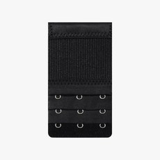 3버튼 탄성 브라 연장 후크 블랙