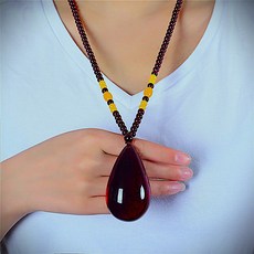 AKIPANDA 내처럴 레전 팬던터 밀랍 목걸이