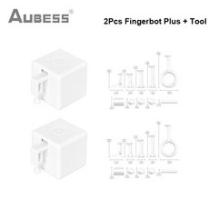 핑거봇 스마트 스위치 원격제어 스마트홈 AUBESS 투야 지그비 플러스 버튼 홈 라이프 음성 알렉사 구글 앨리스, 2Set