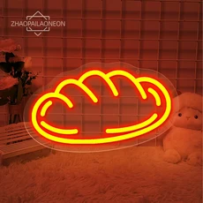 피자 LED 네온 사인, 05 4-blue_02 30cm USB