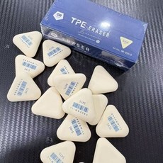 GREENWILL TPE 三角橡皮擦 1盒15塊, 1個, 乾淨不留痕美術專用學生橡皮, N/A