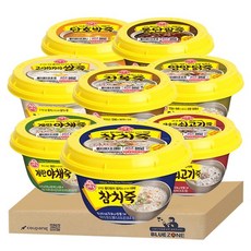 오뚜기죽8종 세트(전복죽+새송이쇠고기죽+영양닭죽+참치죽+계란야채죽+고시히카리쌀죽+단호박죽+통단팥죽), 1세트, 2.28kg