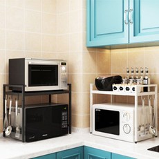 수납장 전자렌지 높이 렌지대 조절 너비 선반 44985ea 1(PC), 검정